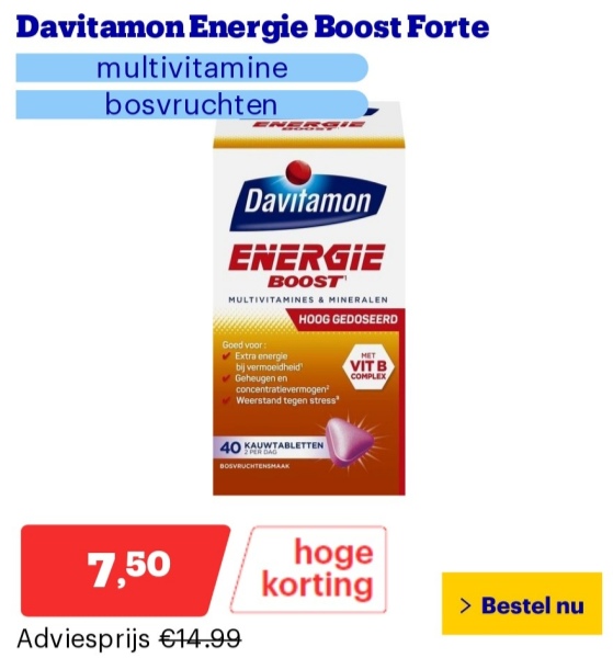 energie boost davitamon