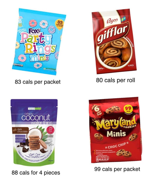 snacks met weinig calorieën