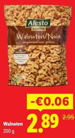 aanbieding walnoten